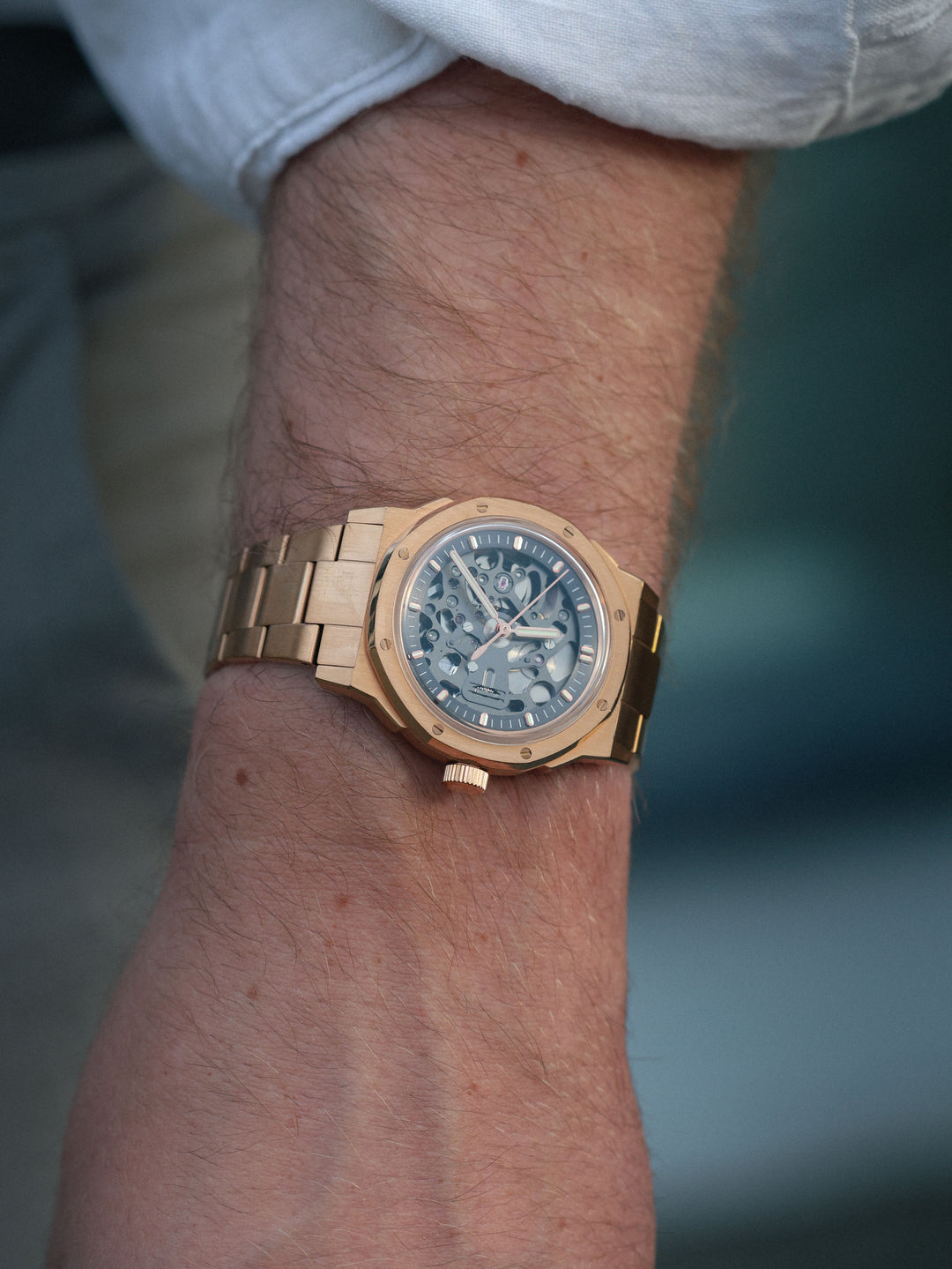V1 Skeleton Rose gold