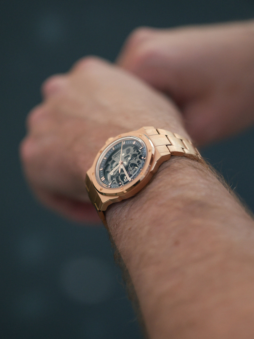 V1 Skeleton Rose gold